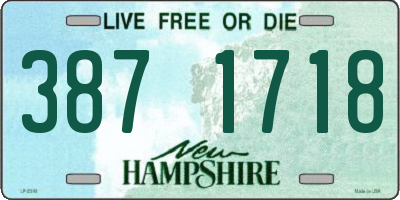 NH license plate 3871718