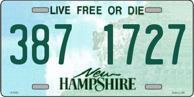 NH license plate 3871727