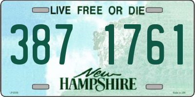 NH license plate 3871761