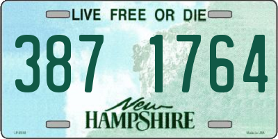 NH license plate 3871764