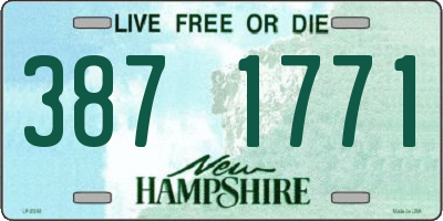 NH license plate 3871771