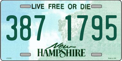 NH license plate 3871795