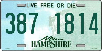 NH license plate 3871814