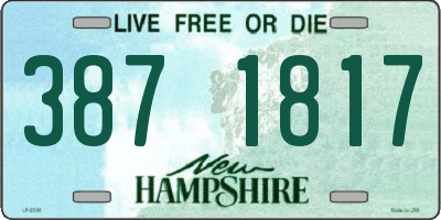 NH license plate 3871817