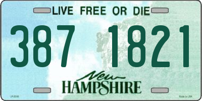 NH license plate 3871821