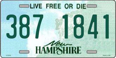 NH license plate 3871841