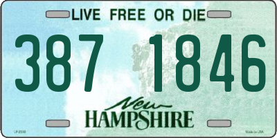 NH license plate 3871846
