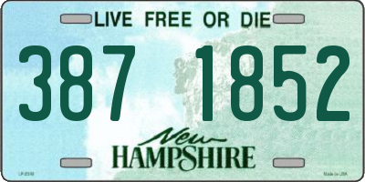 NH license plate 3871852