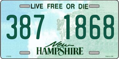 NH license plate 3871868