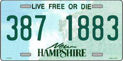 NH license plate 3871883