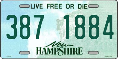 NH license plate 3871884