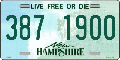 NH license plate 3871900
