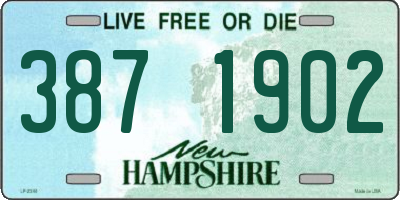 NH license plate 3871902