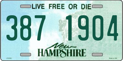 NH license plate 3871904