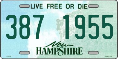 NH license plate 3871955