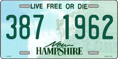 NH license plate 3871962