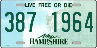 NH license plate 3871964