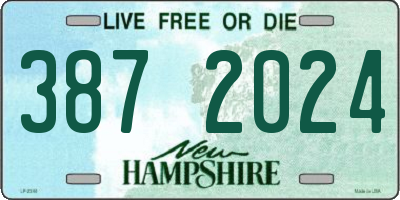 NH license plate 3872024