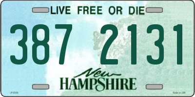 NH license plate 3872131