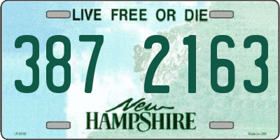 NH license plate 3872163