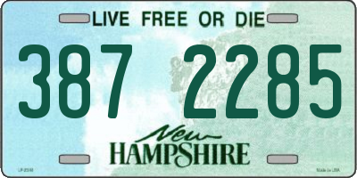 NH license plate 3872285