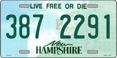 NH license plate 3872291