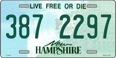 NH license plate 3872297
