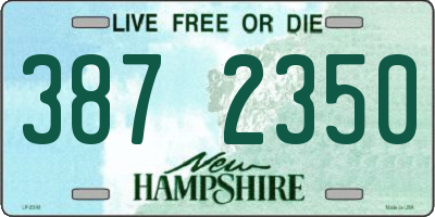 NH license plate 3872350