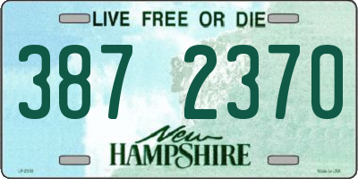 NH license plate 3872370