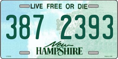 NH license plate 3872393