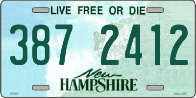 NH license plate 3872412