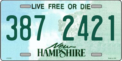 NH license plate 3872421
