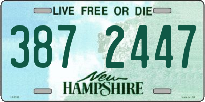 NH license plate 3872447