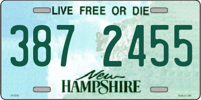 NH license plate 3872455