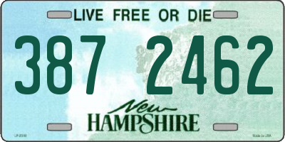 NH license plate 3872462