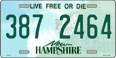 NH license plate 3872464