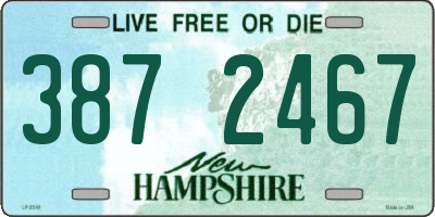 NH license plate 3872467
