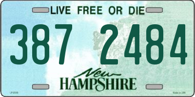 NH license plate 3872484
