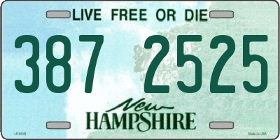 NH license plate 3872525
