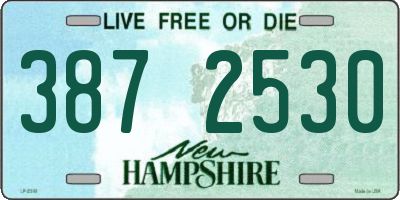 NH license plate 3872530