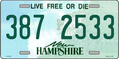 NH license plate 3872533