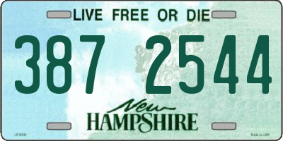 NH license plate 3872544