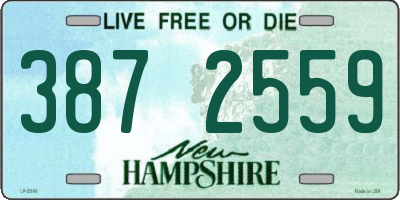 NH license plate 3872559