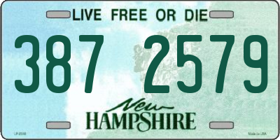 NH license plate 3872579