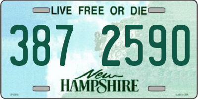 NH license plate 3872590