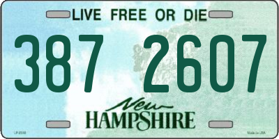 NH license plate 3872607