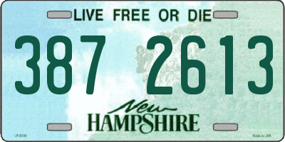 NH license plate 3872613