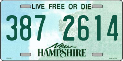 NH license plate 3872614