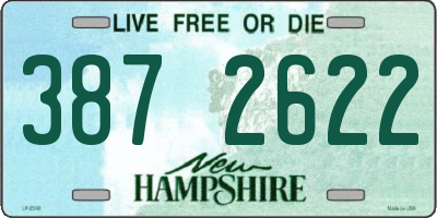NH license plate 3872622