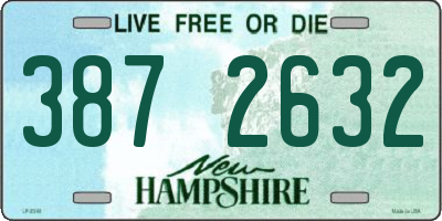 NH license plate 3872632